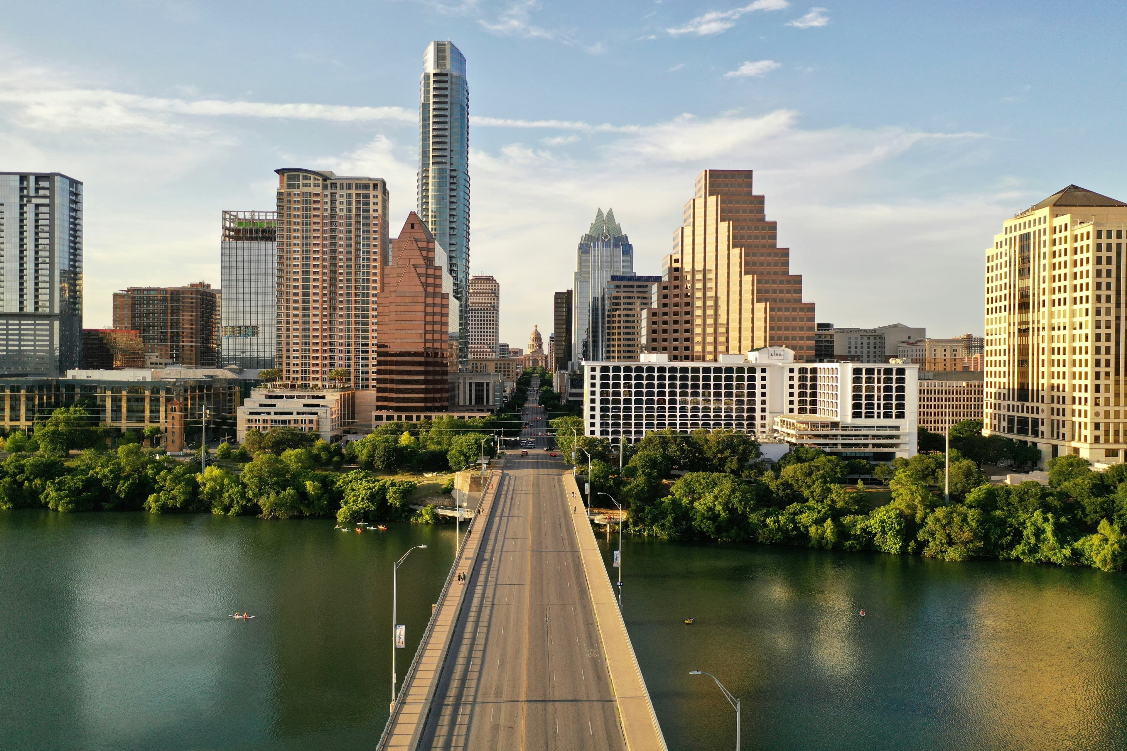 Austin skyline with the UT Tower